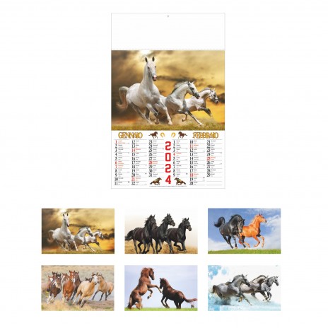 Cavallo agriturismo equitazione maneggio foto calendario 2024