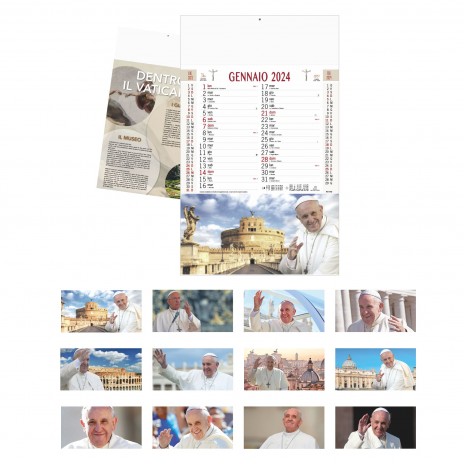 Calendario Papa Francesco immagini pontefice