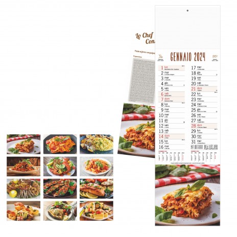 Calendario pubblicitario gastronomia stampato personalizzato economico