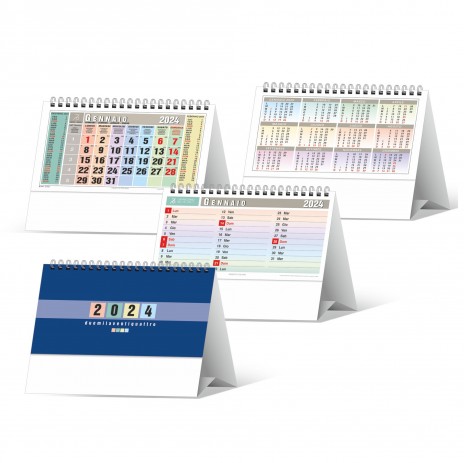 Calendario da scrivania 2024 multicolor