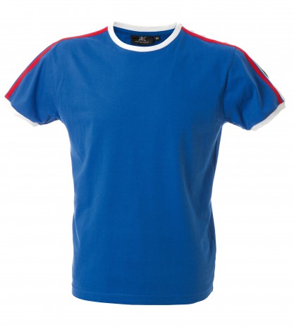 T-Shirt con bordi tricolore